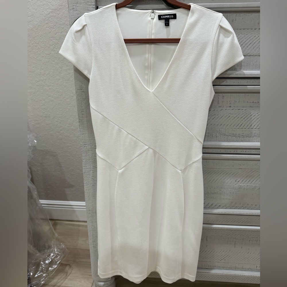 Express tulip sleeve sheath dress